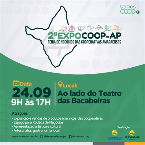 Sistema OCB Amapá confirma data e local da 2ª EXPOCOOP Sistema OCB AP