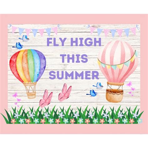 Hot Air Balloon Bulletin Board Etsy