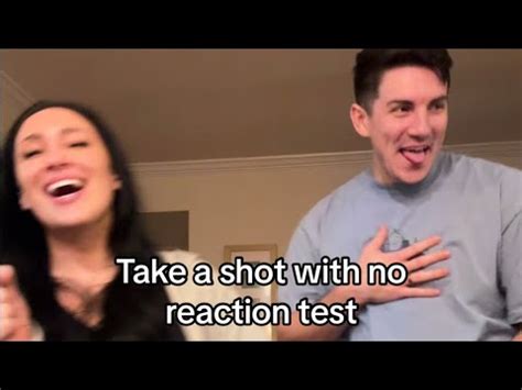 Take a shot with no reaction test 😆 - YouTube