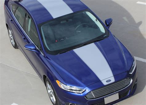 2013 2017 Ford Fusion Decals Center Hood Stripes Overview Vinyl