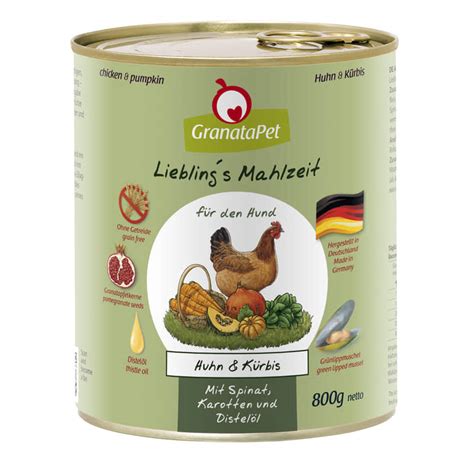 Hund Liebling s Mahlzeit Huhn Kürbis bei iPet