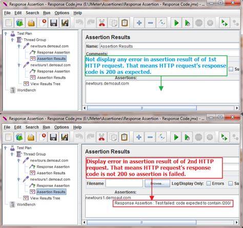 Jmeter Response Assertion To Assert Response Code