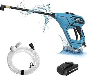 WESCO Cordless Pressure Washer 22 Bar 18V Portable Jet Washer With 5