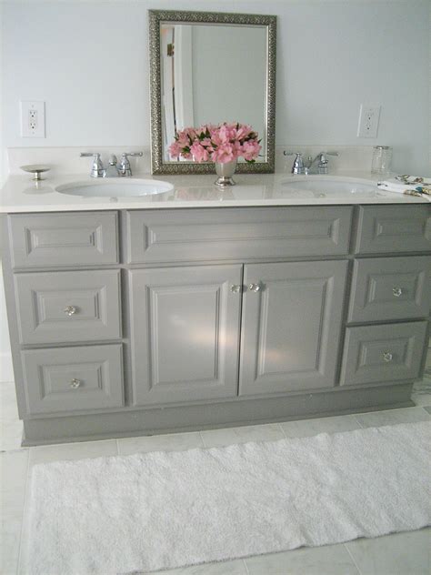 Ten June Diy Custom Painted Grey Builder Standard Bathroom Vanity