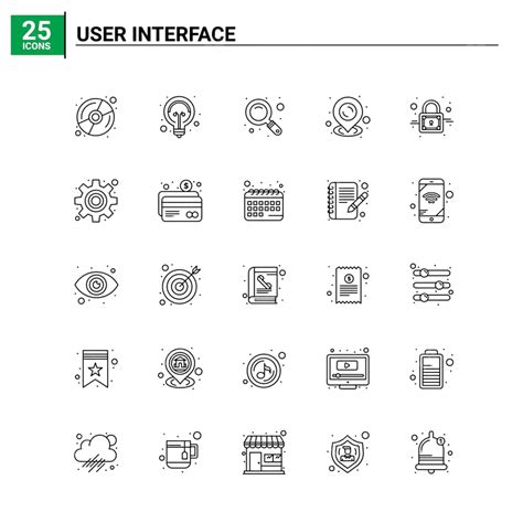 User Interface Design Vector Design Images 25 User Interface Icon Set