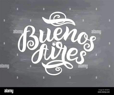 Greetings From Buenos Aires Greeting Card With Typography Lettering