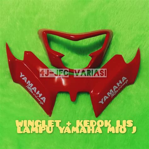 Jual PAKET WINGLET KEDOK LIS LAMPU YAMAHA MIO J Shopee Indonesia