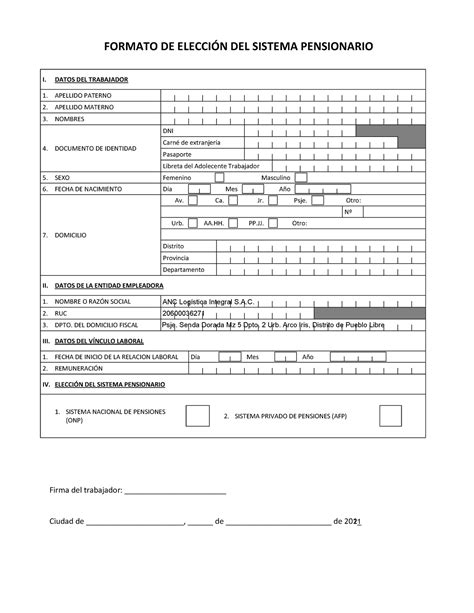 Anexos Anc Tmhtottus Cam Formato De Eleccin Del Sistema