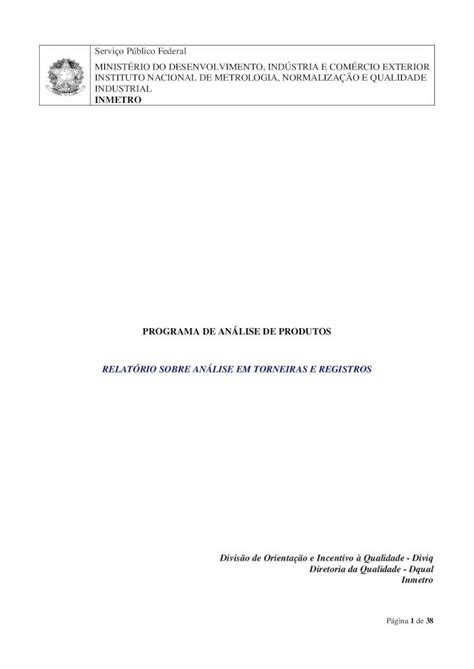 PDF Portal de Serviços do Inmetro Serviço Público Federal