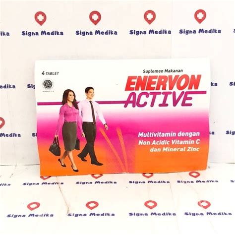 Enervon Active Strip Isi 4 Tablet Multivitamin Mineral Zinc