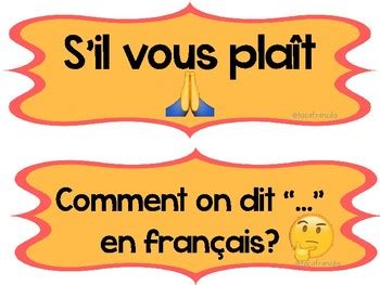 French Classroom Posters Affiches Pour La Classe De Fran Ais Phrases