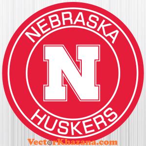 Nebraska Huskers Circle Svg | Nebraska Cornhuskers Png