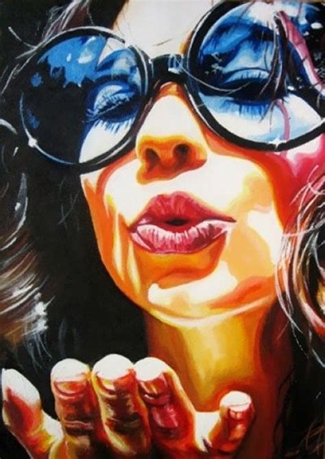 45 Beautiful Acrylic Portrait Paintings Ideas - Greenorc | Portrait ...