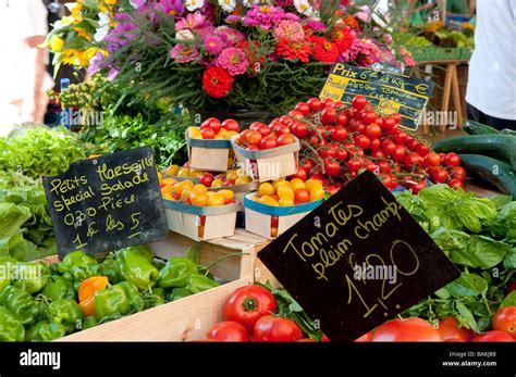 France Bouches Du Rhone Aix En Provence The Place Richelme Market