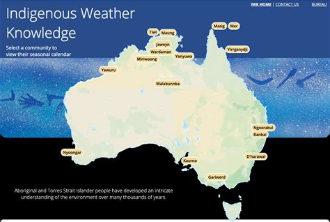 Check Out The Bureau Of Meteorology Indigenous Weather Knowledge Map