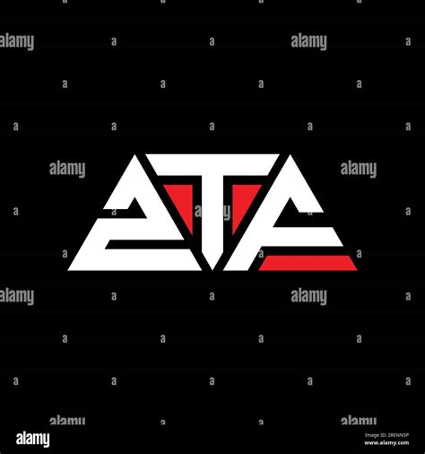 ZTF triangle letter logo design with triangle shape. ZTF triangle logo ...