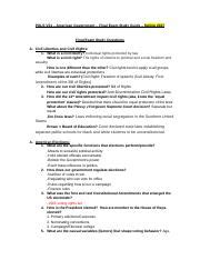 Final Exam Docx POLS V01 American Government Final Exam Study Guide