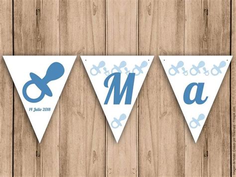 Guirnalda Para Cumplea Os Bautizo O Baby Shower Con Chupete Azul