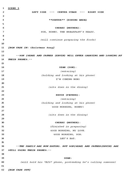 Revised Role Play Script | PDF