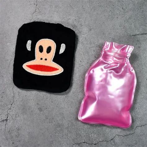 Black Monkey Small Hot Water Bag With Cover For Pain Relief Neck Shoulder Pain And Hand Feet