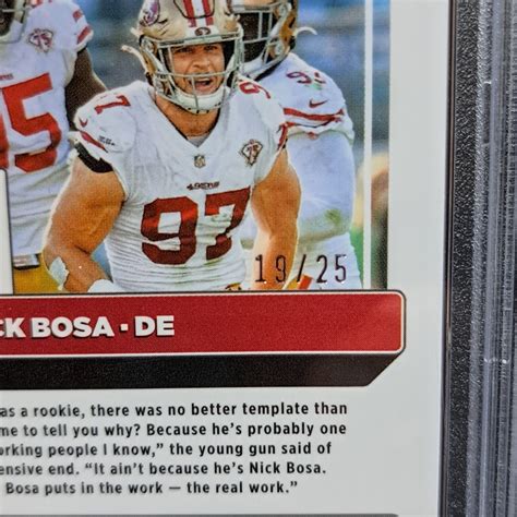 2022 Panini Donruss Optic Black Pandora Prizm 175 Nick Bosa 25 For