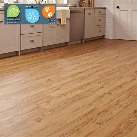 Lifeproof Essential Oak 71 In W X 476 In L Click Lock Luxury Vinyl Plank Flooring 1873 Sq