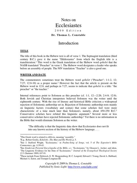 Ecclesiastes Pdf Ecclesiastes Wisdom