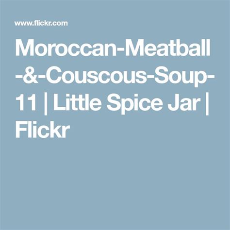 Moroccan Meatball And Couscous Soup 11