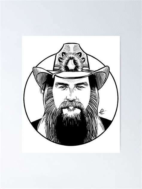 Chris Stapleton Poster For Sale By Zelensoki Redbubble