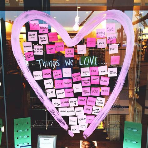 Happy Valentines Day Store Window Things We Love Store Displays