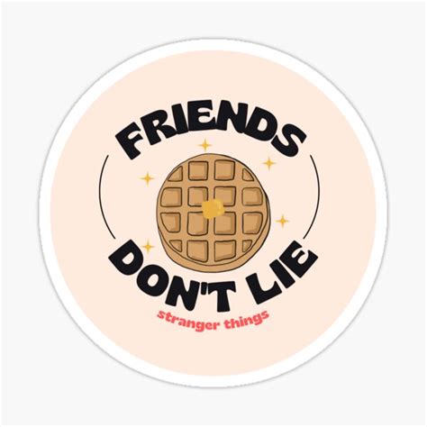 Stranger Things “friends Dont Lie” Sticker By Astrologix Redbubble