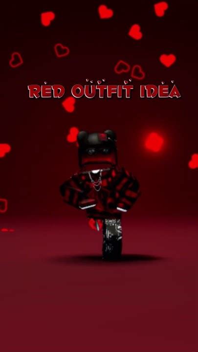 Red Outfit Idea17k Came From Korblox Youtube