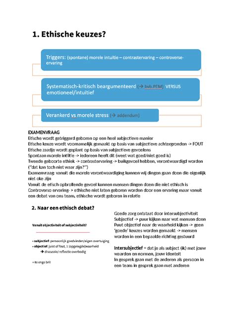 Ethiek Deel 1 Smv EXAMENVRAAG Etische Wordt Getriggerd Geboren Op Een