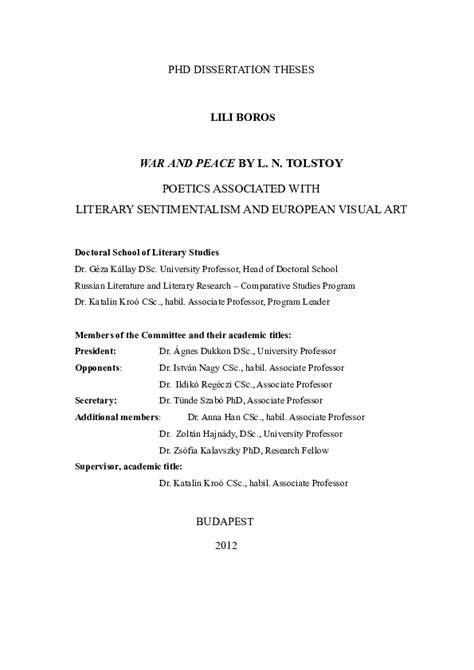 (PDF) PHD Dissertation Theses | Lili Boros - Academia.edu