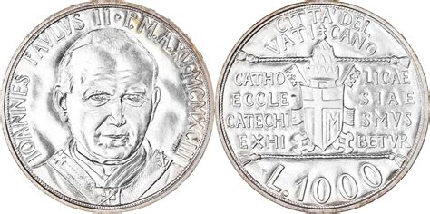 Vatikanstadt Lire M Nze John Paul Ii Stgl Silber Km