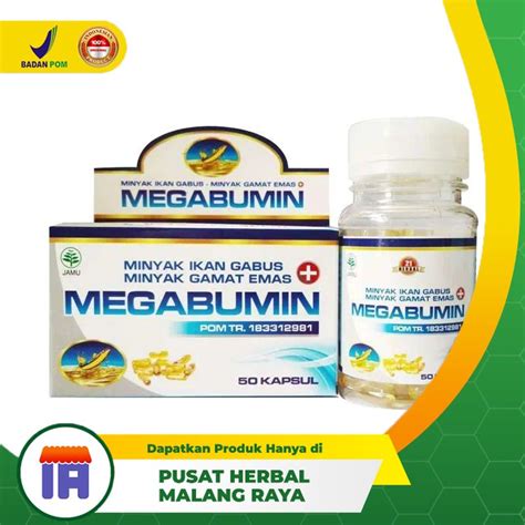 Jual KAPSUL KUTUK PREMIUM MEGABUMIN ASLI ORIGINAL PIL IKAN GABUS