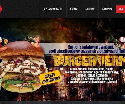 Ju Jest Pierwszy W Polsce Burger Z Robakami Cena Zwala Z N G Super