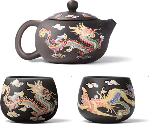 Amazon Color Changing Teapot Hand Made Dragon And Phoenix