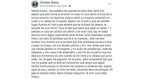 Conmovedora Carta Del Padre De Lucio Dupuy A Un Mes Del Asesinato Del