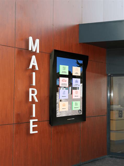 Borne Tactile Mairie Panneaux LED Totems Numériques Display Media