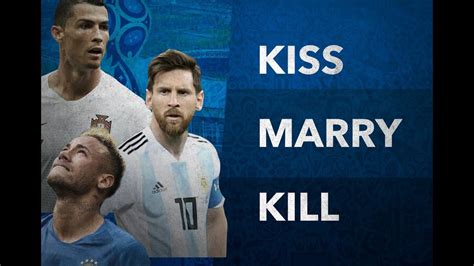 World Cup 2018 Russia Cristiano Ronaldo Messi E Neymar Kiss Marry