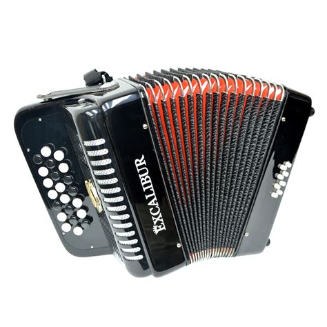 Excalibur Weltbestin 22 Key Chromatic Accordion Black Jim Laabs