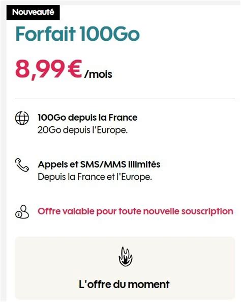 Sosh Forfait Mobile Go Moins De Du Jamais Vu Pour La