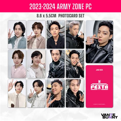 Festa Army Zone Photocard Jungkook JK Taehyung V JHope Jin RM Suga