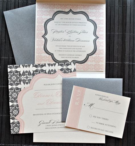 Elegant Wedding Color Palette invitations