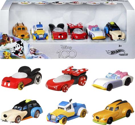 Buy Hot Wheels Disney Character Cars 6 Pack 1 64 Scale Toy Cars In