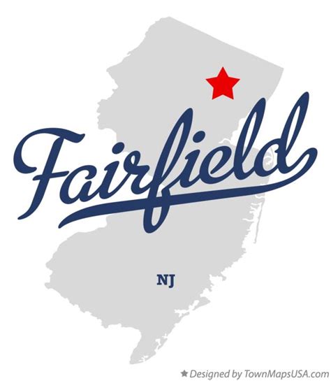 Map of Fairfield, Essex County, NJ, New Jersey