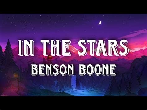 Benson Boone In The Stars Lyric Video Youtube