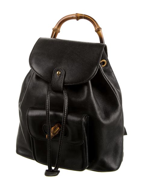 Gucci Bamboo Mini Backpack Black Backpacks Handbags GUC1034320