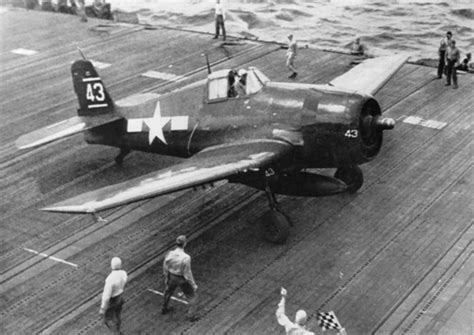 Asisbiz Grumman F6f 3 Hellcat Vf 8 White 43 Aboard Cv 17 Uss Bunker